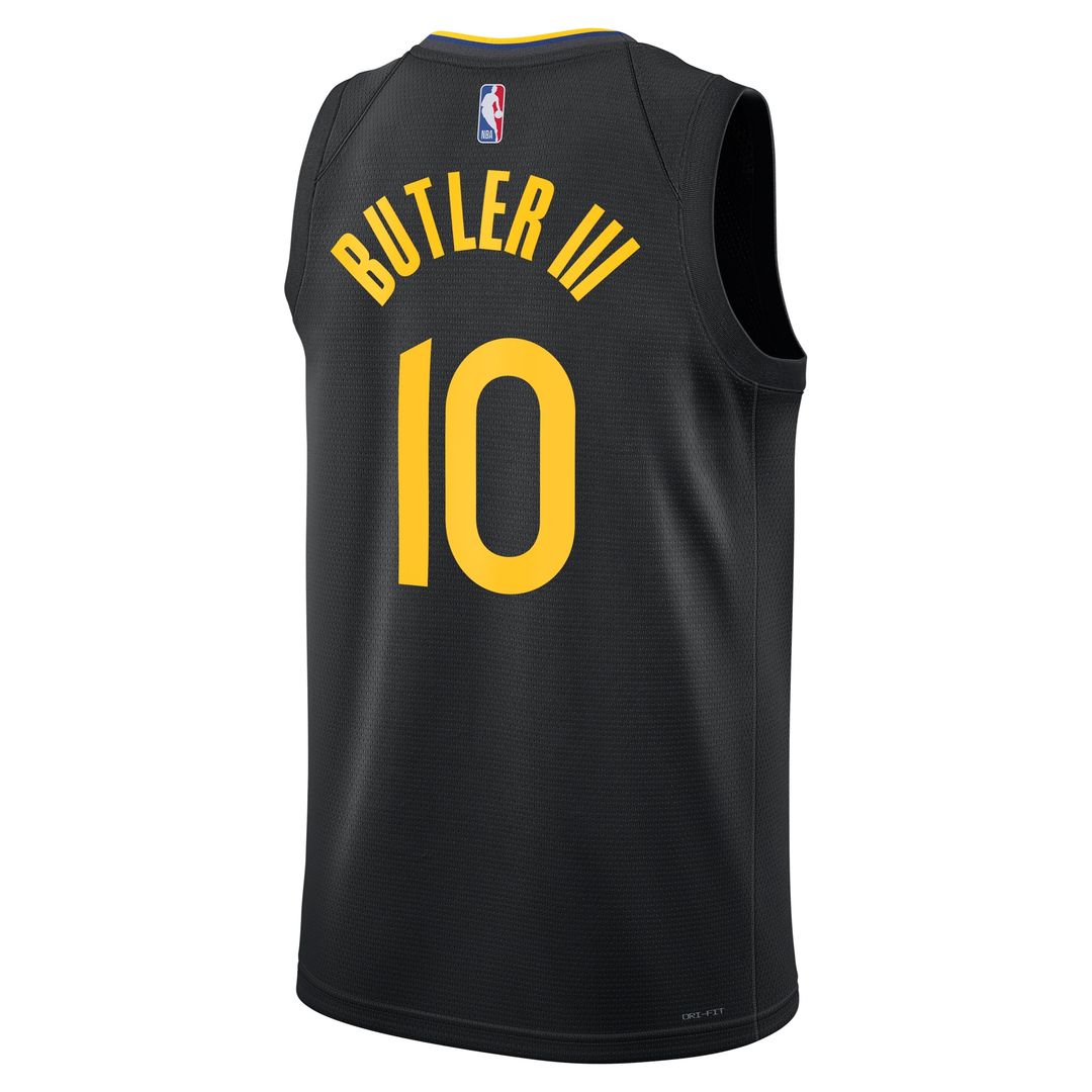 Jimmy Butler Golden State Warriors Jordan Brand Unisex Swingman Jersey - Statement Edition - Black Official NBA Team Apparel Basketball Fan Gear