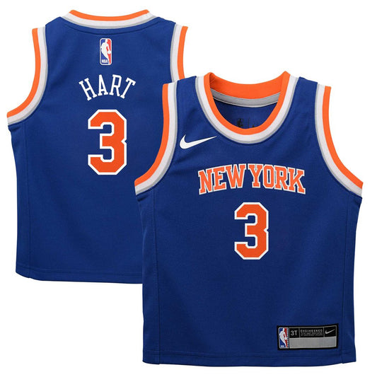 Josh Hart New York Knicks Nike Preschool Replica Swingman Jersey - Icon Edition - Blue Official NBA Team Apparel Basketball Fan Gear