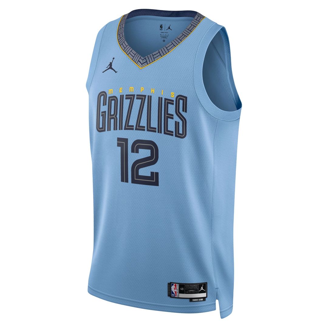 Ja Morant Memphis Grizzlies Jordan Brand Unisex Swingman Jersey - Statement Edition - Light Blue Official NBA Team Apparel Basketball Fan Gear