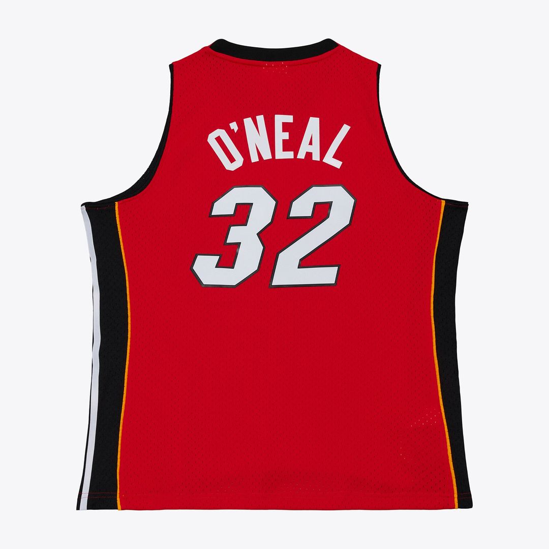 Shaquille O'Neal Miami Heat Mitchell & Ness 2005-06 Swingman Jersey - Red Official NBA Team Apparel Basketball Fan Gear