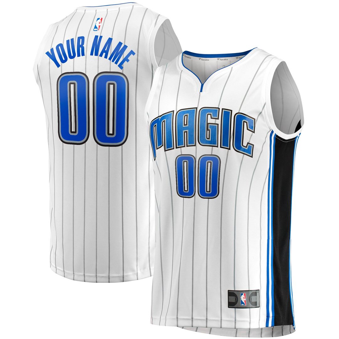 Orlando Magic Fanatics Youth Fast Break Replica Custom Jersey - Association Edition - White Official NBA Team Apparel Basketball Fan Gear