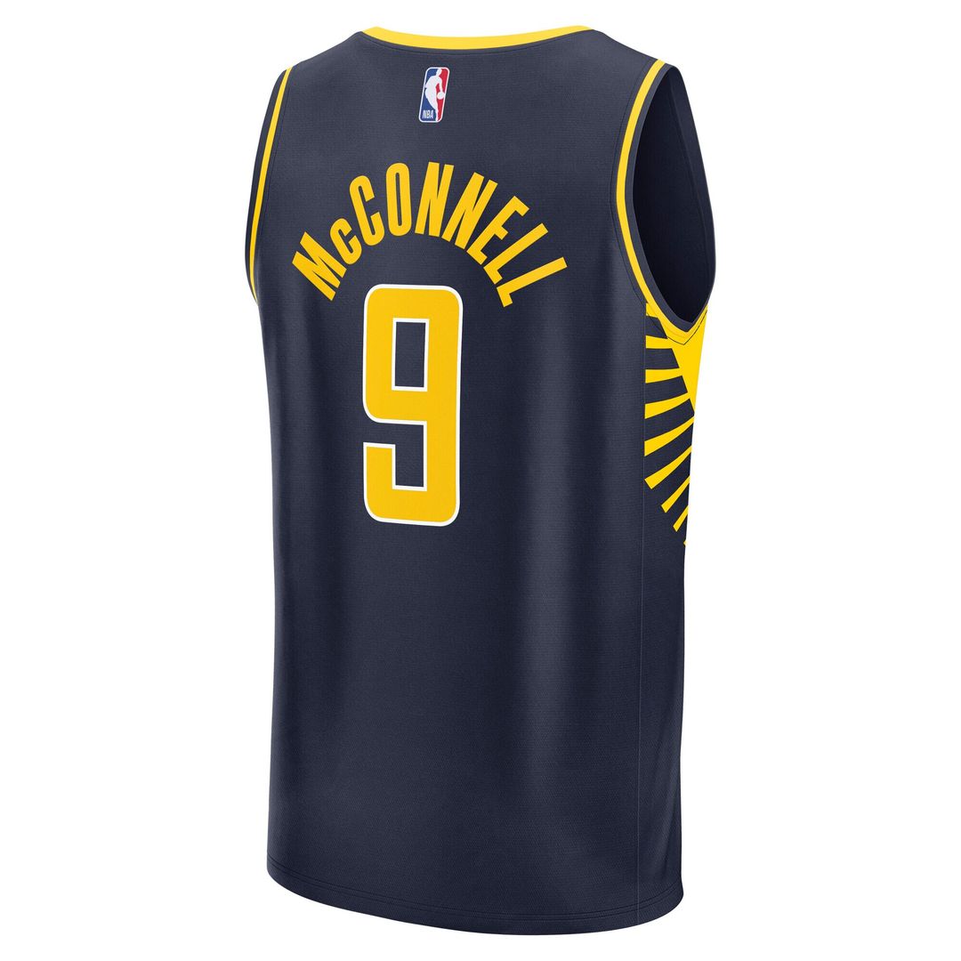 T.J. McConnell Indiana Pacers Fanatics Fast Break Replica Jersey - Navy - Icon Edition Official NBA Team Apparel Basketball Fan Gear