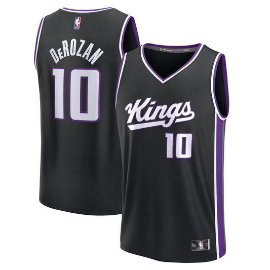 DeMar DeRozan Sacramento Kings Fanatics Youth Fast Break Replica Player Jersey - Icon Edition - Black Official NBA Team Apparel Basketball Fan Gear