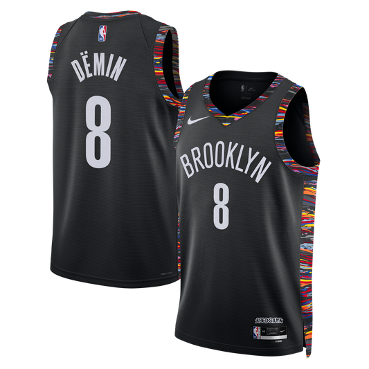 Egor Dëmin Brooklyn Nets Nike Unisex 2025/26 Swingman Jersey - City Edition - Black Official NBA Team Apparel Basketball Fan Gear