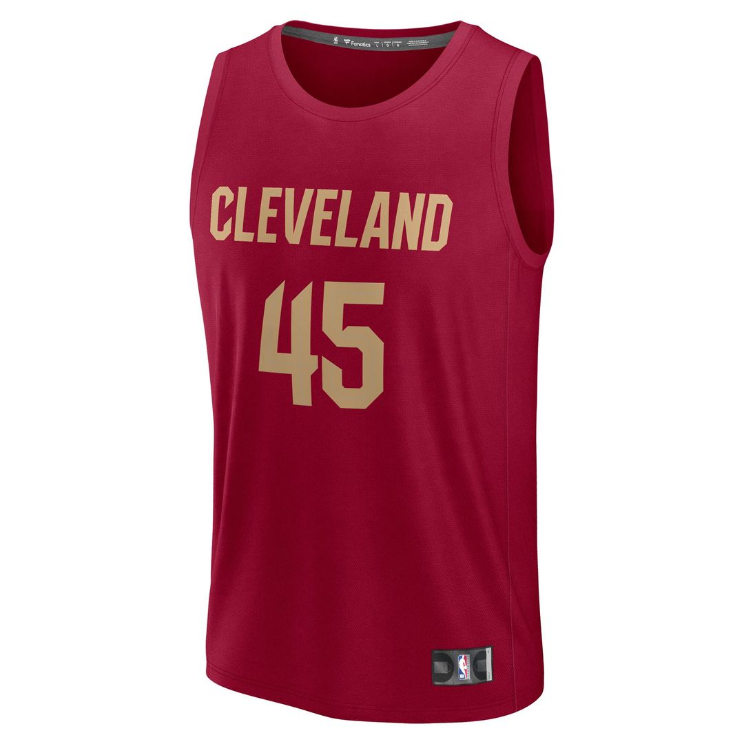 Donovan Mitchell Cleveland Cavaliers Fanatics Fast Break Replica Player Jersey - Icon Edition - Wine Official NBA Team Apparel Basketball Fan Gear