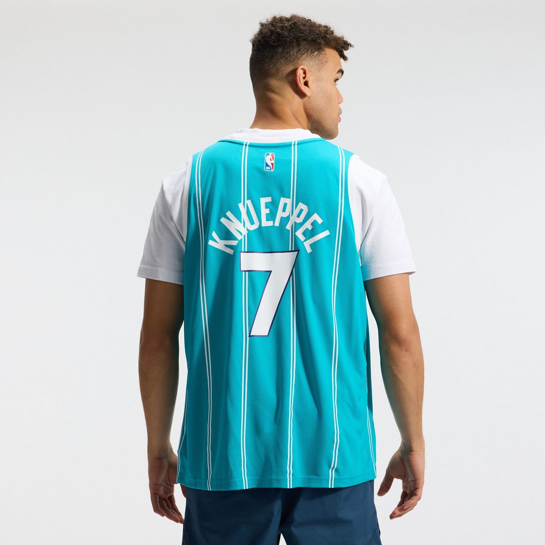 Kon Knueppel Charlotte Hornets Fanatics 2025 NBA Draft First Round Pick Fast Break Replica Jersey - Icon Edition - Teal Official NBA Team Apparel Bask