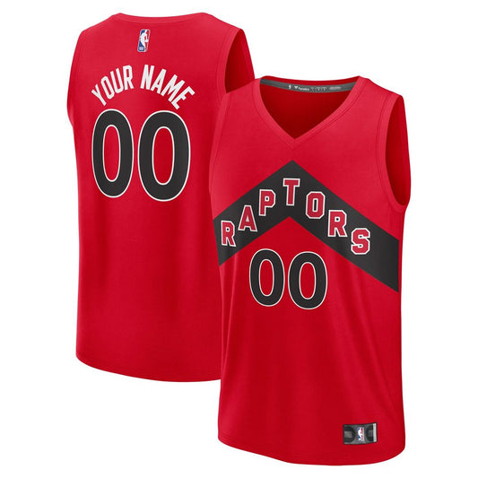 Toronto Raptors Fanatics Fast Break Custom Jersey - Icon Edition - Red Official NBA Team Apparel Basketball Fan Gear
