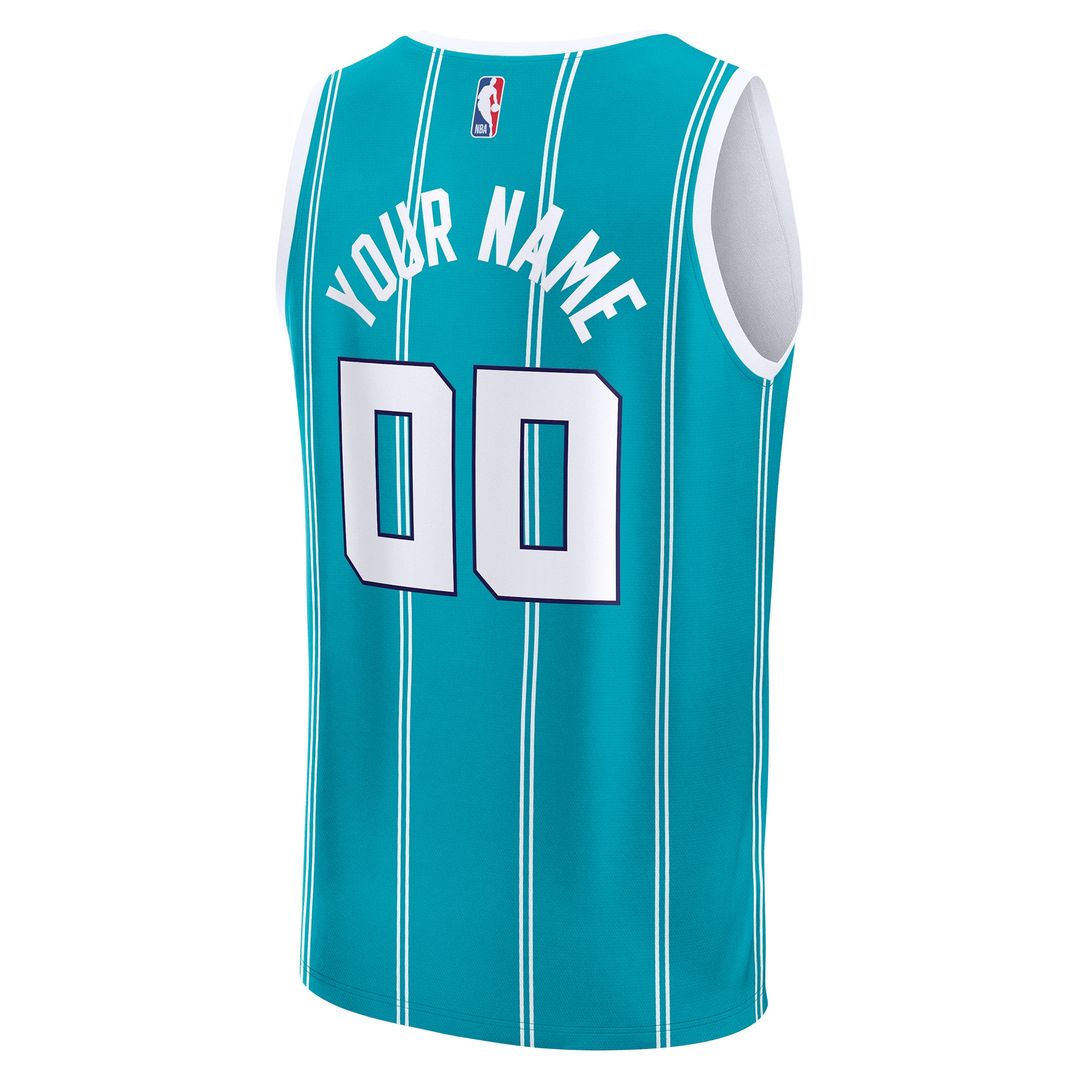 Charlotte Hornets Fanatics Fast Break Custom Jersey - Icon Edition - Purple Official NBA Team Apparel Basketball Fan Gear