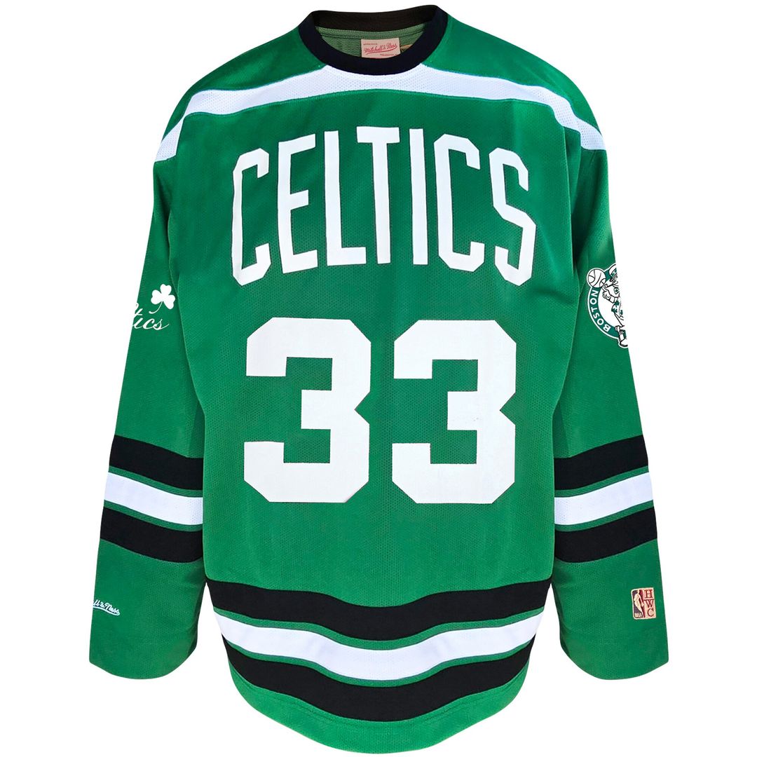 Larry Bird Boston Celtics Mitchell & Ness Big & Tall NBA Hockey Jersey - Kelly Green Official NBA Team Apparel Basketball Fan Gear