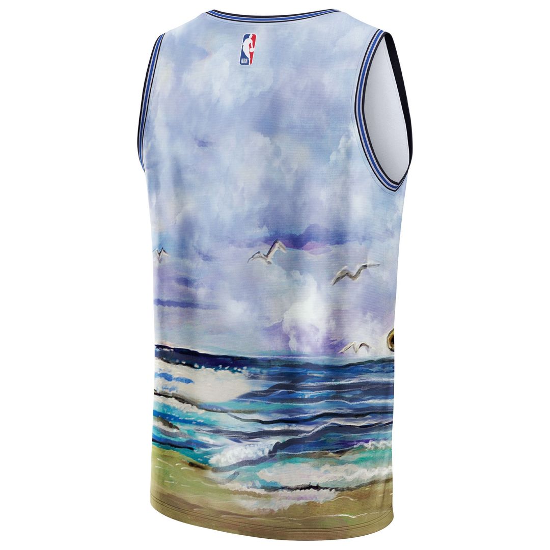 Dallas Mavericks NBA & KidSuper Studios by Fanatics Unisex Hometown Jersey - Blue Official NBA Team Apparel Basketball Fan Gear