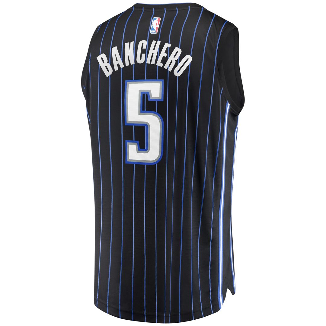 Paolo Banchero Orlando Magic Fanatics Youth Fast Break Player Jersey - Icon Edition - Black Official NBA Team Apparel Basketball Fan Gear