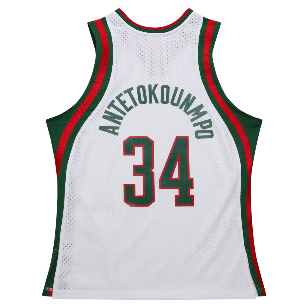 Giannis Antetokounmpo Milwaukee Bucks Mitchell & Ness 2014/15 Hardwood Classics Swingman Jersey - Red Official NBA Team Apparel Basketball Fan Gear