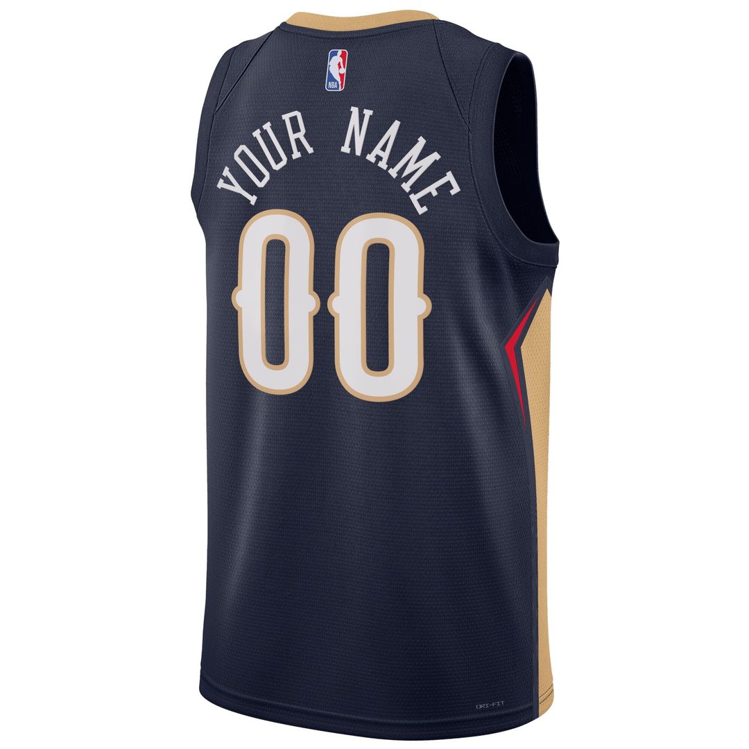 New Orleans Pelicans Nike Unisex Swingman Custom Jersey White - Association Edition Official NBA Team Apparel Basketball Fan Gear
