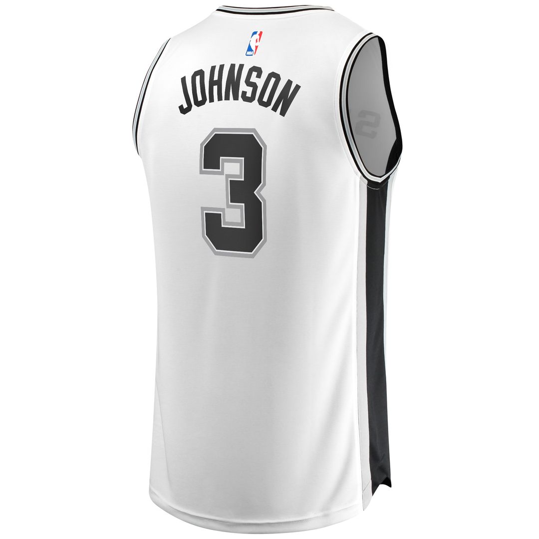 Keldon Johnson San Antonio Spurs Fanatics Fast Break Association Jersey - White Official NBA Team Apparel Basketball Fan Gear
