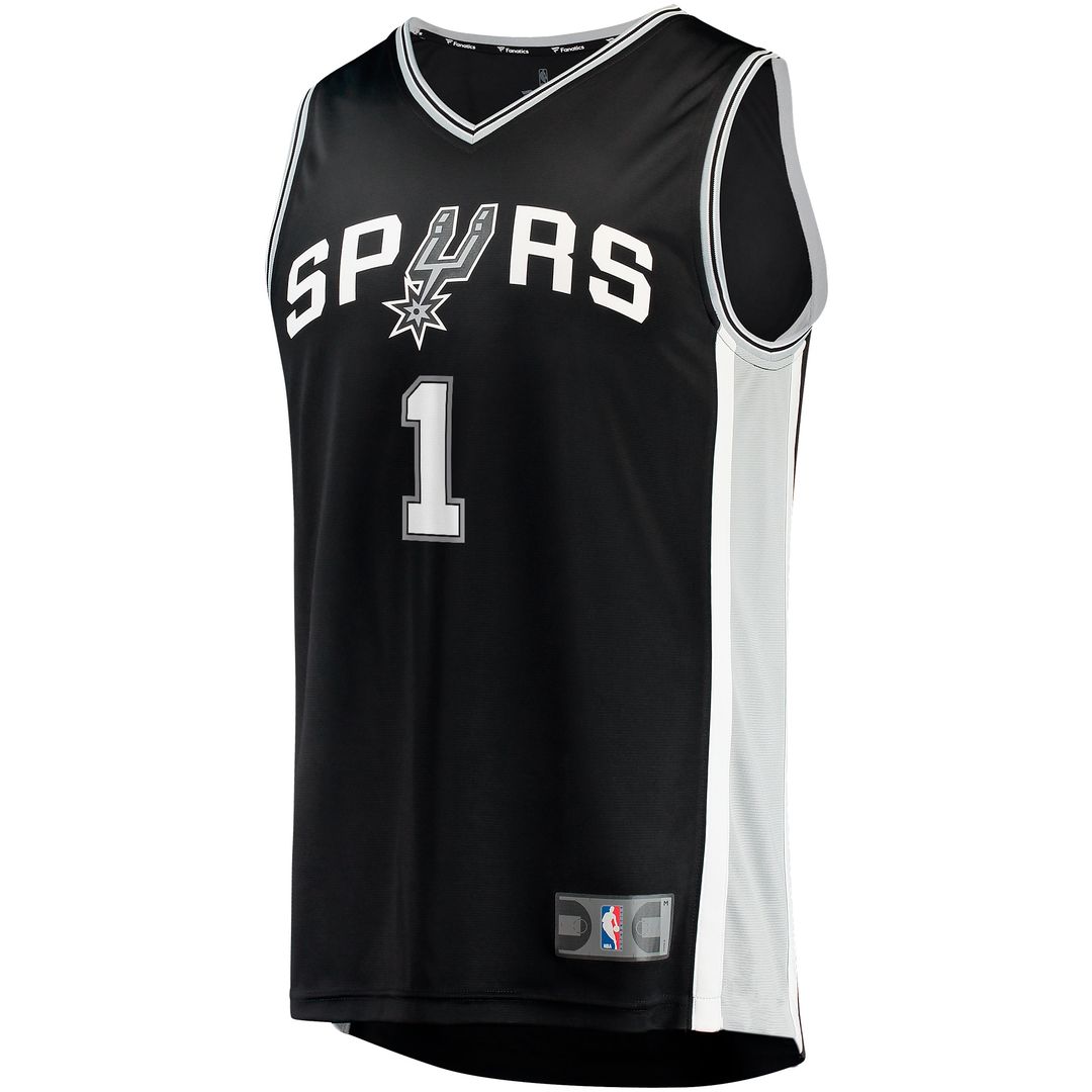 Victor Wembanyama San Antonio Spurs Fanatics Fast Break Replica Jersey - Icon Edition - Black Official NBA Team Apparel Basketball Fan Gear