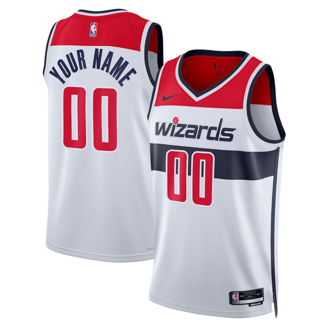 Washington Wizards Nike Unisex Swingman Custom Jersey Red - Icon Edition Official NBA Team Apparel Basketball Fan Gear