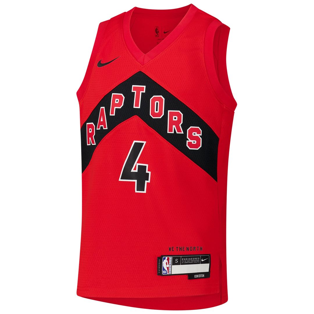 Scottie Barnes Toronto Raptors Nike Youth Swingman Jersey - Icon Edition - Red Official NBA Team Apparel Basketball Fan Gear
