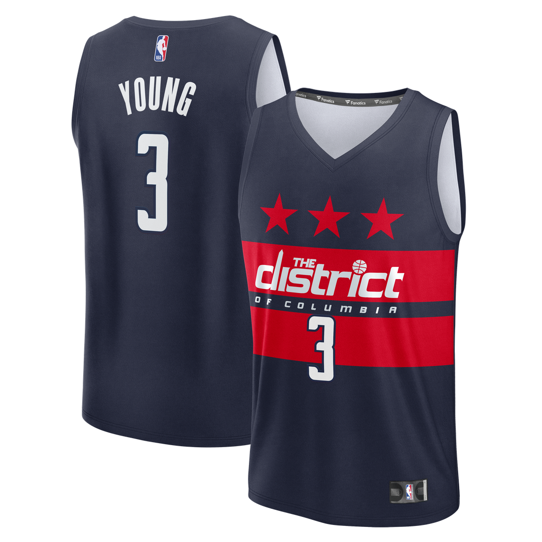 Trae Young Washington Wizards Fanatics Fast Break - Statement Edition - Navy NBA Fan Gear Popular Style