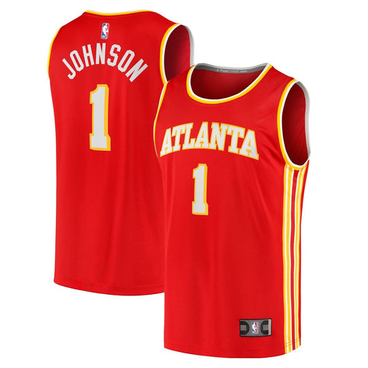 Jalen Johnson Atlanta Hawks Fanatics Fast Break Replica Jersey - Icon Edition - Red Official NBA Team Apparel Basketball Fan Gear