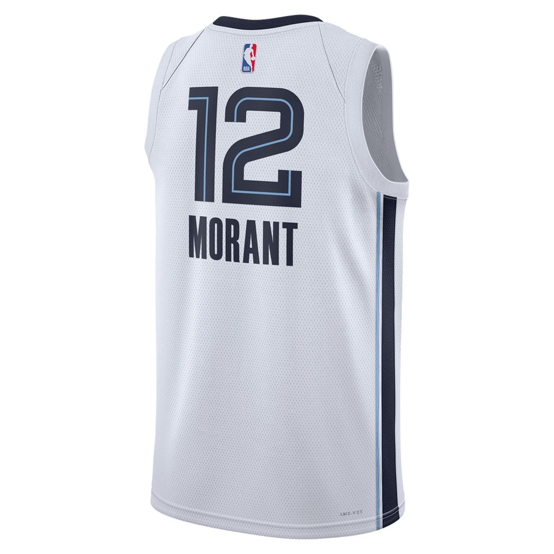 Ja Morant Memphis Grizzlies Nike Unisex Swingman Jersey - Association Edition - White Official NBA Team Apparel Basketball Fan Gear