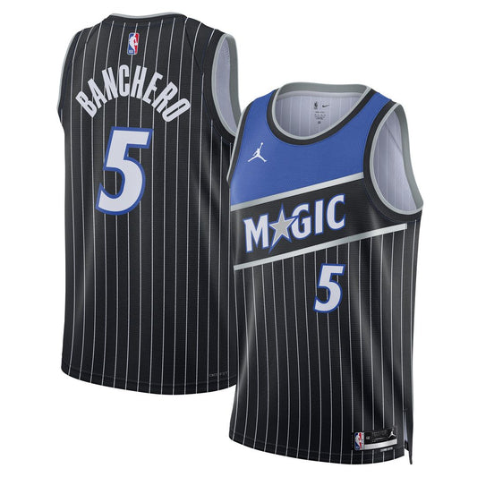 Paolo Banchero Orlando Magic Jordan Brand Unisex Swingman Jersey - Statement Edition - Black Official NBA Team Apparel Basketball Fan Gear