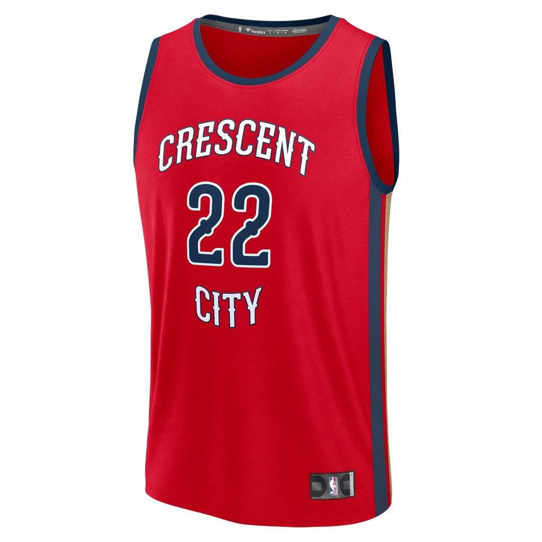 Derik Queen New Orleans Pelicans Fanatics Fast Break Replica Player Jersey - Statement Edition - Red Official NBA Team Apparel Basketball Fan Gear