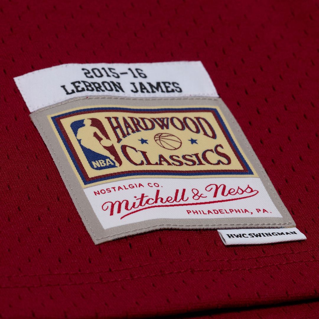LeBron James Cleveland Cavaliers Mitchell & Ness 2015-16 Swingman Jersey - Wine Official NBA Team Apparel Basketball Fan Gear