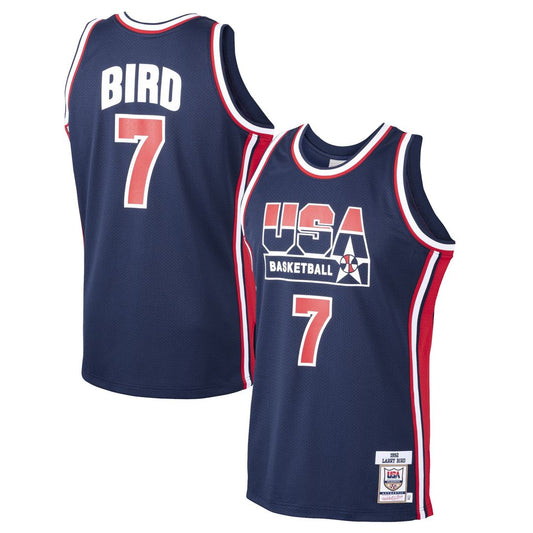 Larry Bird USA Basketball Mitchell & Ness 1992 Dream Team Authentic Jersey - Navy Official NBA Team Apparel Basketball Fan Gear
