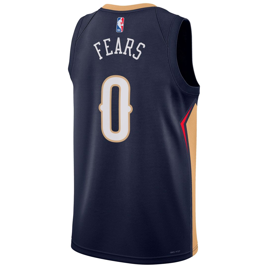 Jeremiah Fears New Orleans Pelicans Nike Unisex Swingman Player Jersey - Icon Edition - Navy Official NBA Team Apparel Basketball Fan Gear