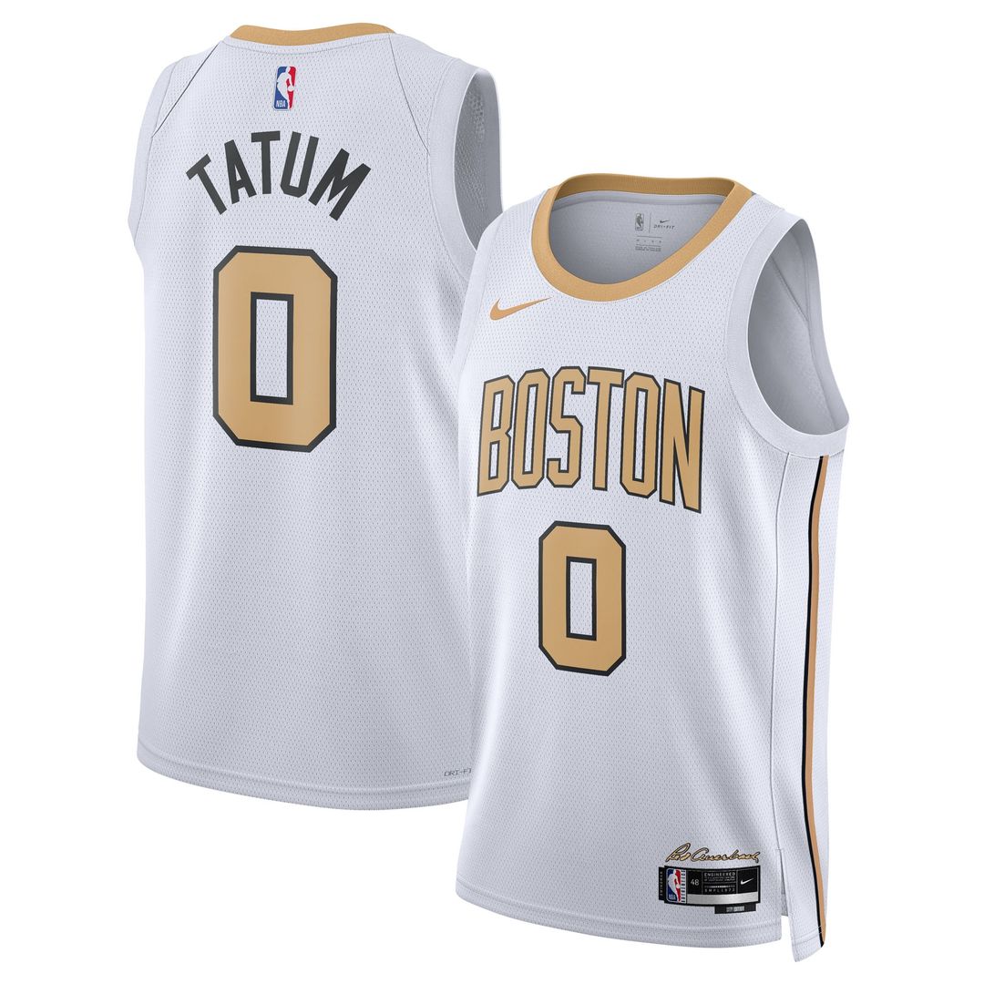 Jayson Tatum Boston Celtics Nike Unisex 2025/26 Swingman Jersey - White - City Edition Official NBA Team Apparel Basketball Fan Gear