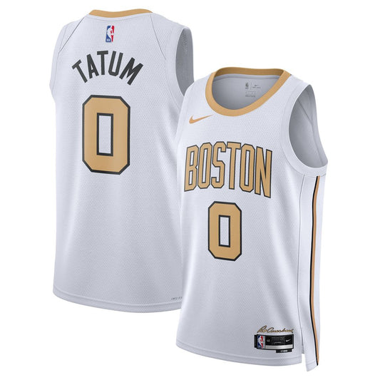 Jayson Tatum Boston Celtics Nike Unisex 2025/26 Swingman Jersey - White - City Edition Official NBA Team Apparel Basketball Fan Gear