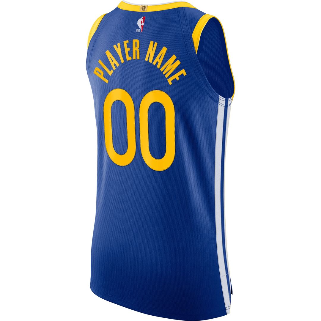 Golden State Warriors Nike 2020/21 Authentic Custom Jersey Blue - Icon Edition Official NBA Team Apparel Basketball Fan Gear