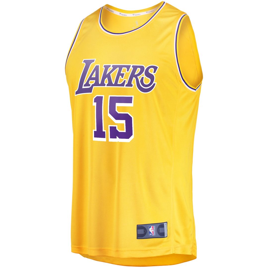 Austin Reaves Los Angeles Lakers Fanatics Fast Break Player Jersey - Icon Edition - Gold Official NBA Team Apparel Basketball Fan Gear