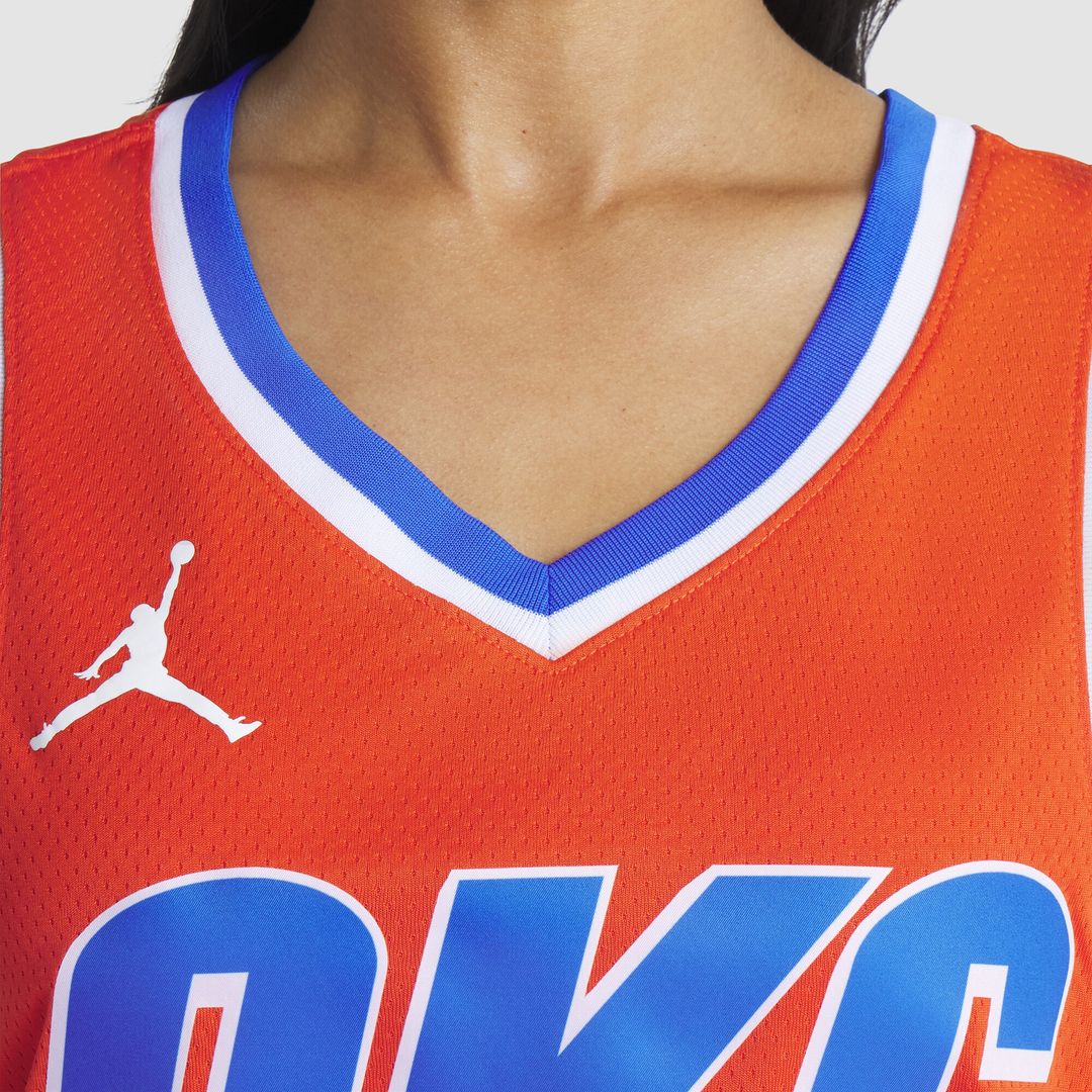Shai Gilgeous-Alexander Oklahoma City Thunder Jordan Brand Unisex Swingman Jersey - Statement Edition - Orange Official NBA Team Apparel Basketball Fa