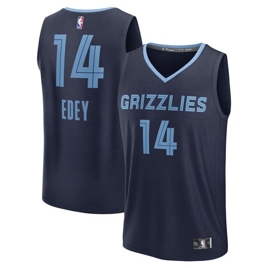 Zach Edey Memphis Grizzlies Fanatics 2024 NBA Draft Fast Break Player Jersey - Icon Edition - Navy Official NBA Team Apparel Basketball Fan Gear