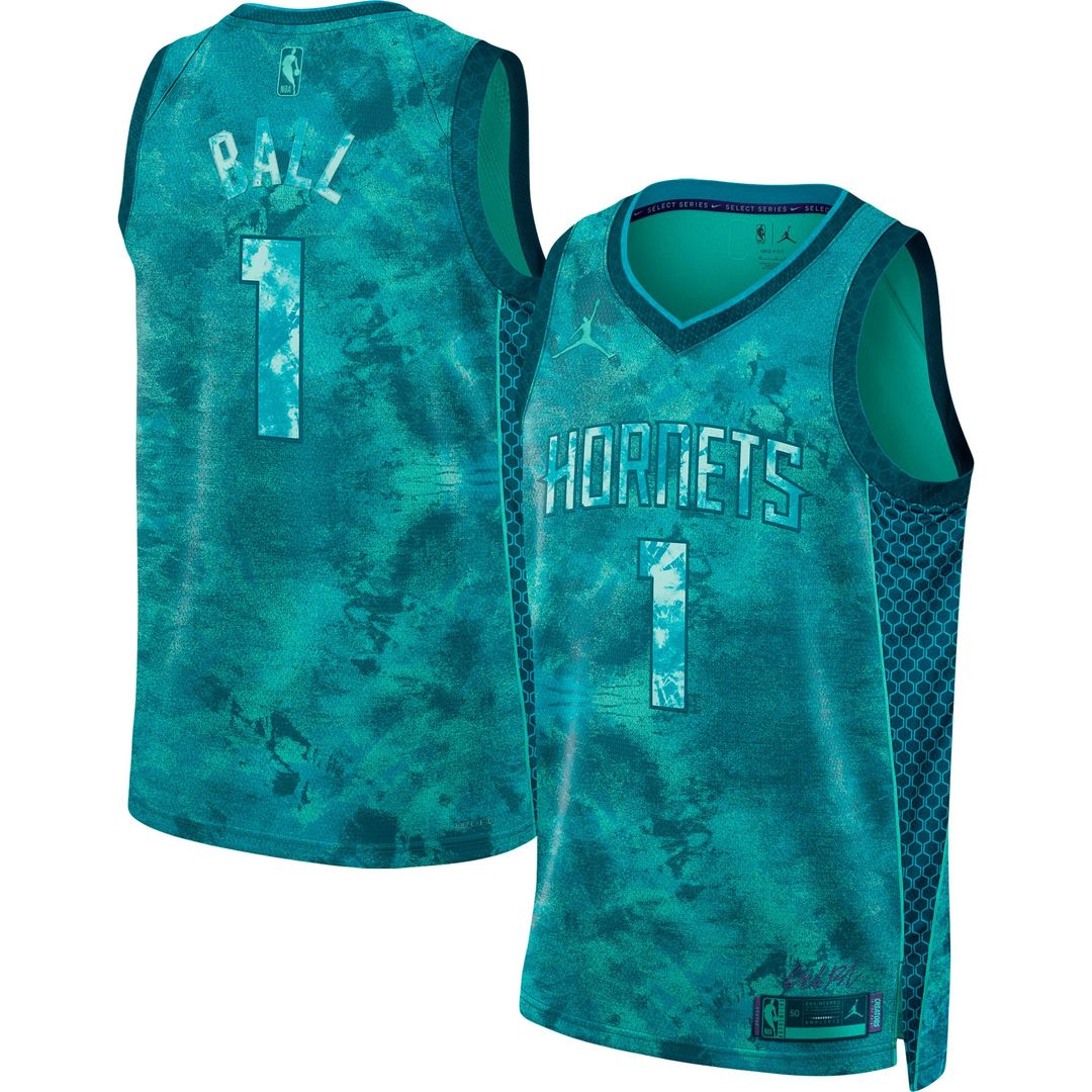 LaMelo Ball Charlotte Hornets Jordan Brand Unisex Select Series Swingman Jersey - Teal Official NBA Team Apparel Basketball Fan Gear