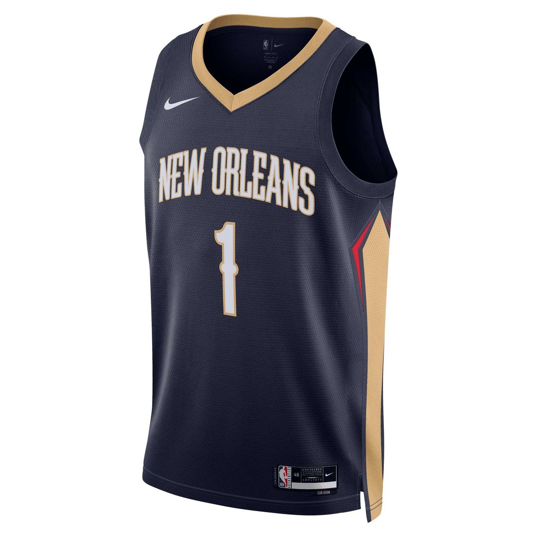 Zion Williamson New Orleans Pelicans Nike Unisex Swingman Jersey - Icon Edition - Navy Official NBA Team Apparel Basketball Fan Gear