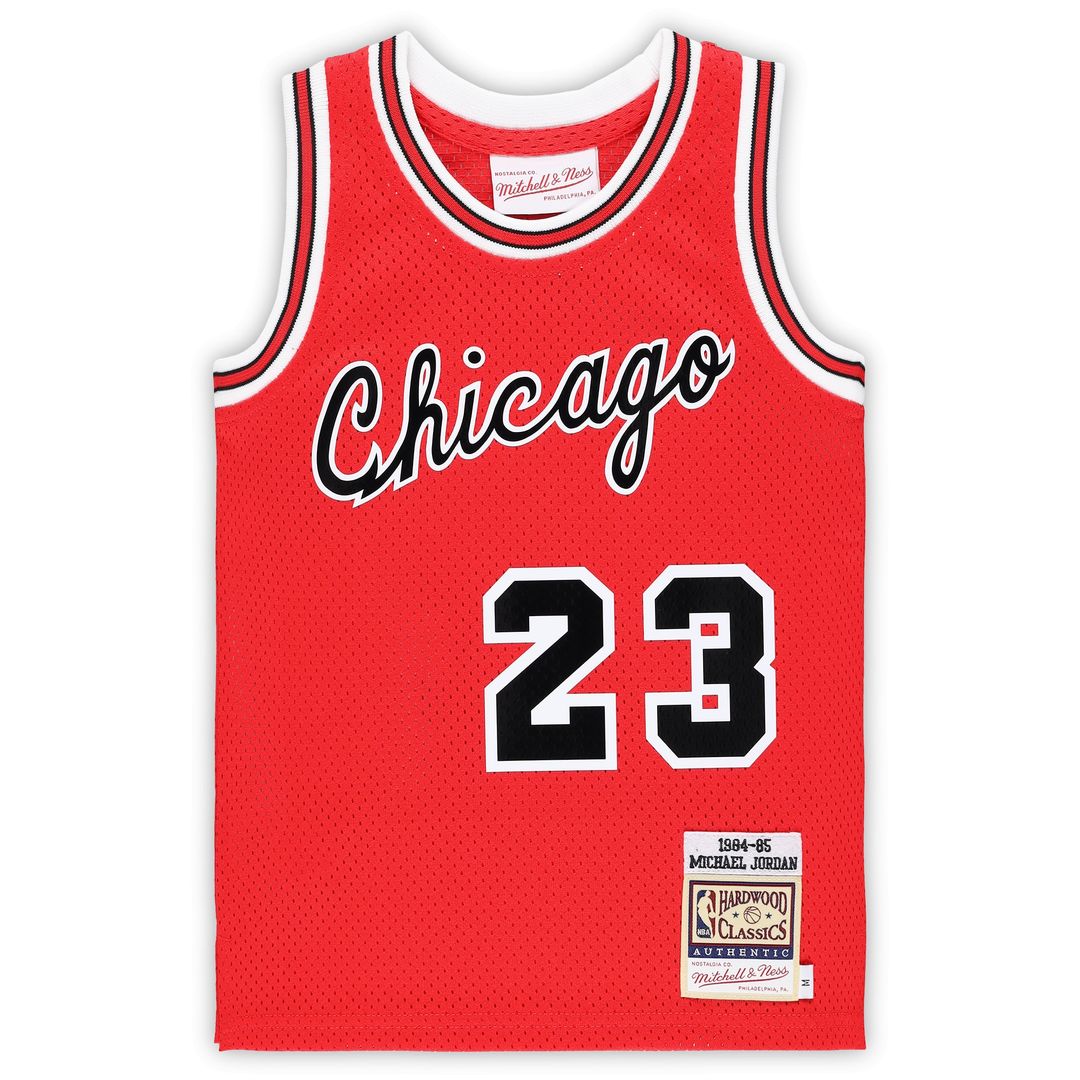 Michael Jordan Chicago Bulls Mitchell & Ness Preschool Hardwood Classics 1984/85 Authentic Swingman Jersey - Red Official NBA Team Apparel Basketball
