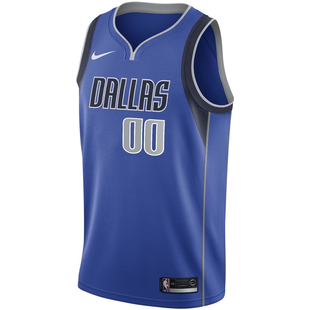 Dallas Mavericks Nike 2020/21 Swingman Custom Jersey - Icon Edition - Blue Official NBA Team Apparel Basketball Fan Gear