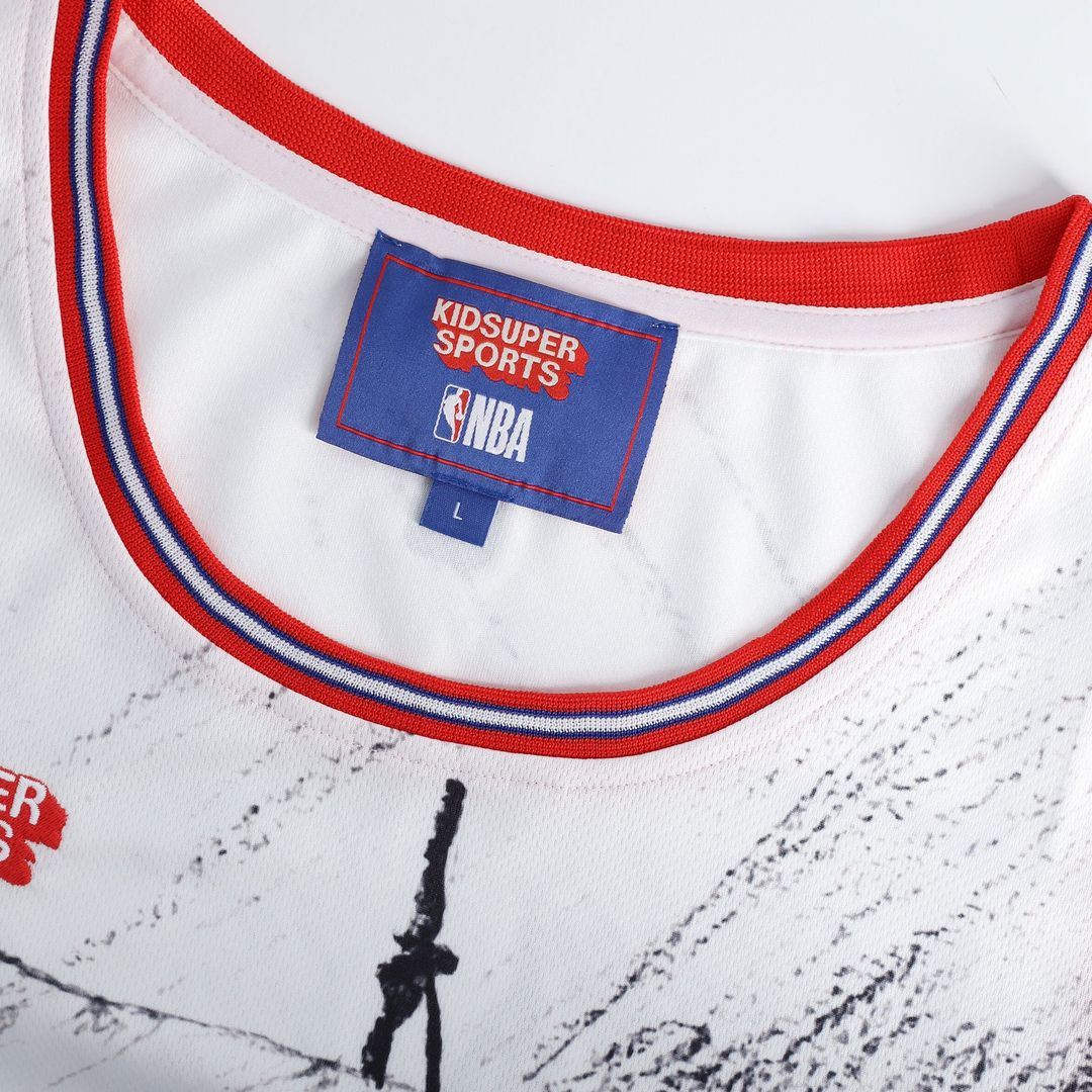 LA Clippers NBA & KidSuper Studios by Fanatics Unisex Hometown Jersey - Gray Official NBA Team Apparel Basketball Fan Gear