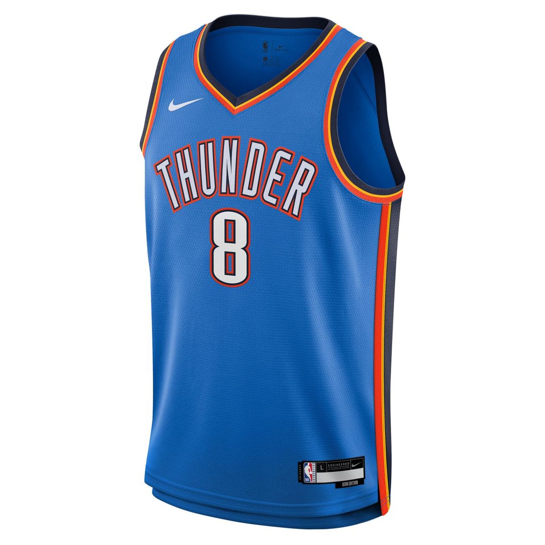 Jalen Williams Oklahoma City Thunder Nike Youth Swingman Jersey - Icon Edition - Blue Official NBA Team Apparel Basketball Fan Gear
