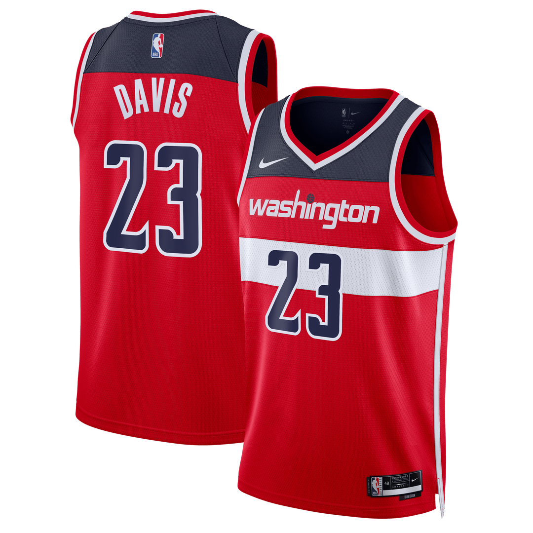 Anthony Davis Washington Wizards Nike Unisex Swingman Jersey - Icon Edition - Red Official NBA Team Apparel Basketball Fan Gear