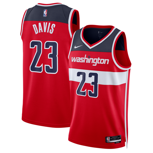Anthony Davis Washington Wizards Nike Unisex Swingman Jersey - Icon Edition - Red Official NBA Team Apparel Basketball Fan Gear