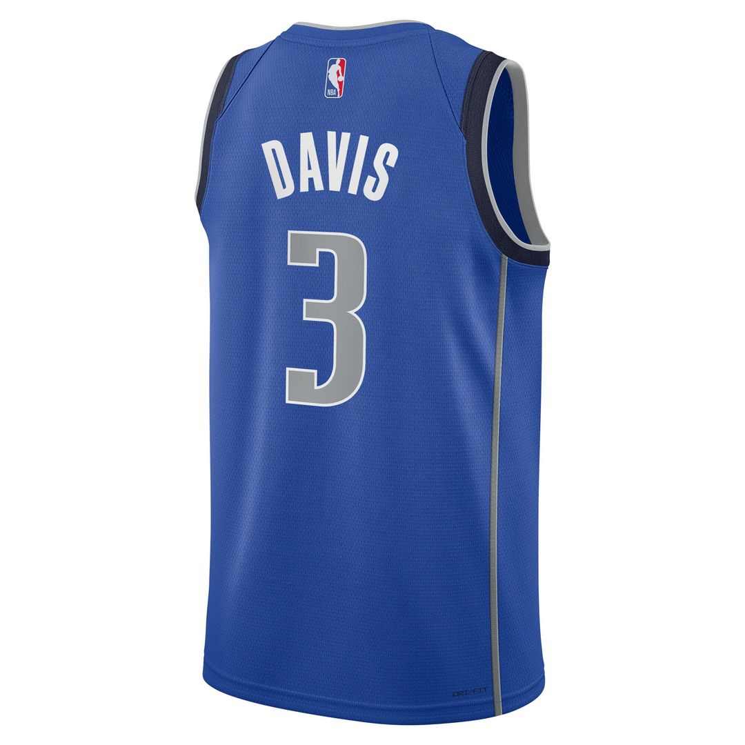 Anthony Davis Dallas Mavericks Nike Youth Swingman Jersey - Icon Edition - Blue Official NBA Team Apparel Basketball Fan Gear