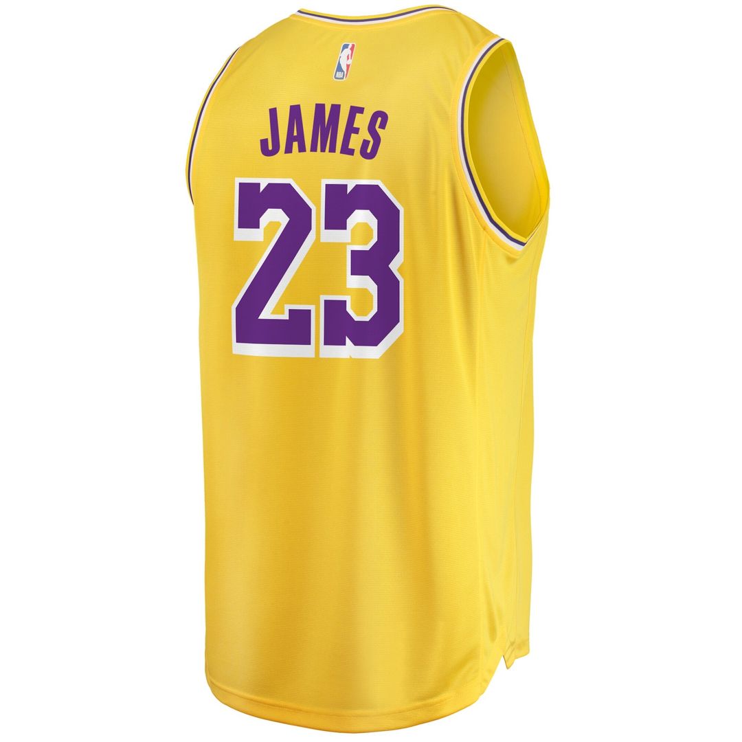 LeBron James Los Angeles Lakers Fanatics Big & Tall Fast Break Player Jersey - Gold - Icon Edition Official NBA Team Apparel Basketball Fan Gear