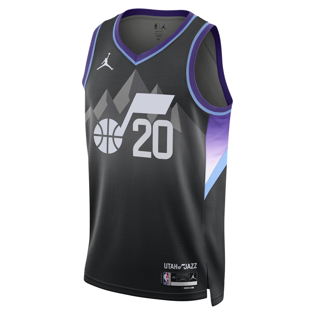 Jaren Jackson Jr. Utah Jazz Jordan Brand Unisex Swingman Jersey - Statement Edition - Black Official NBA Team Apparel Basketball Fan Gear