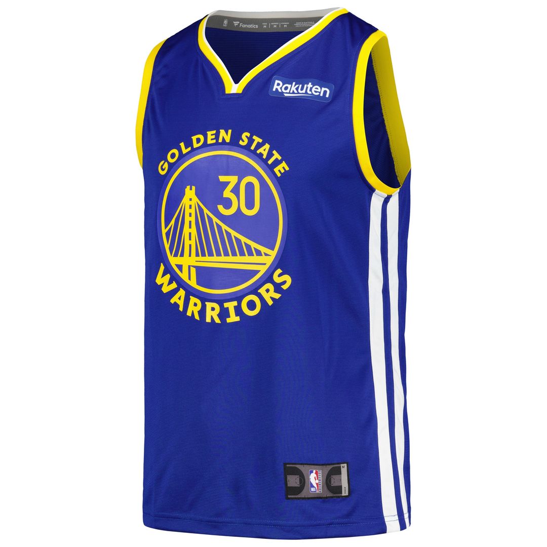 Stephen Curry Golden State Warriors Fanatics Fast Break Player Badge Jersey - Royal Official NBA Team Apparel Basketball Fan Gear