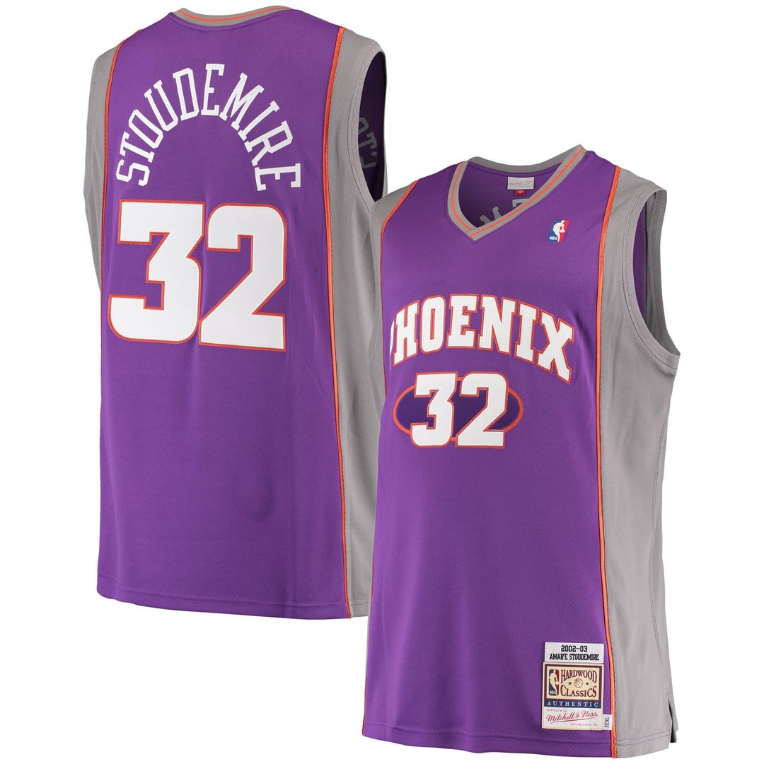 Amar'e Stoudemire Phoenix Suns Mitchell & Ness Hardwood Classics Authentic Jersey - Purple Official NBA Team Apparel Basketball Fan Gear