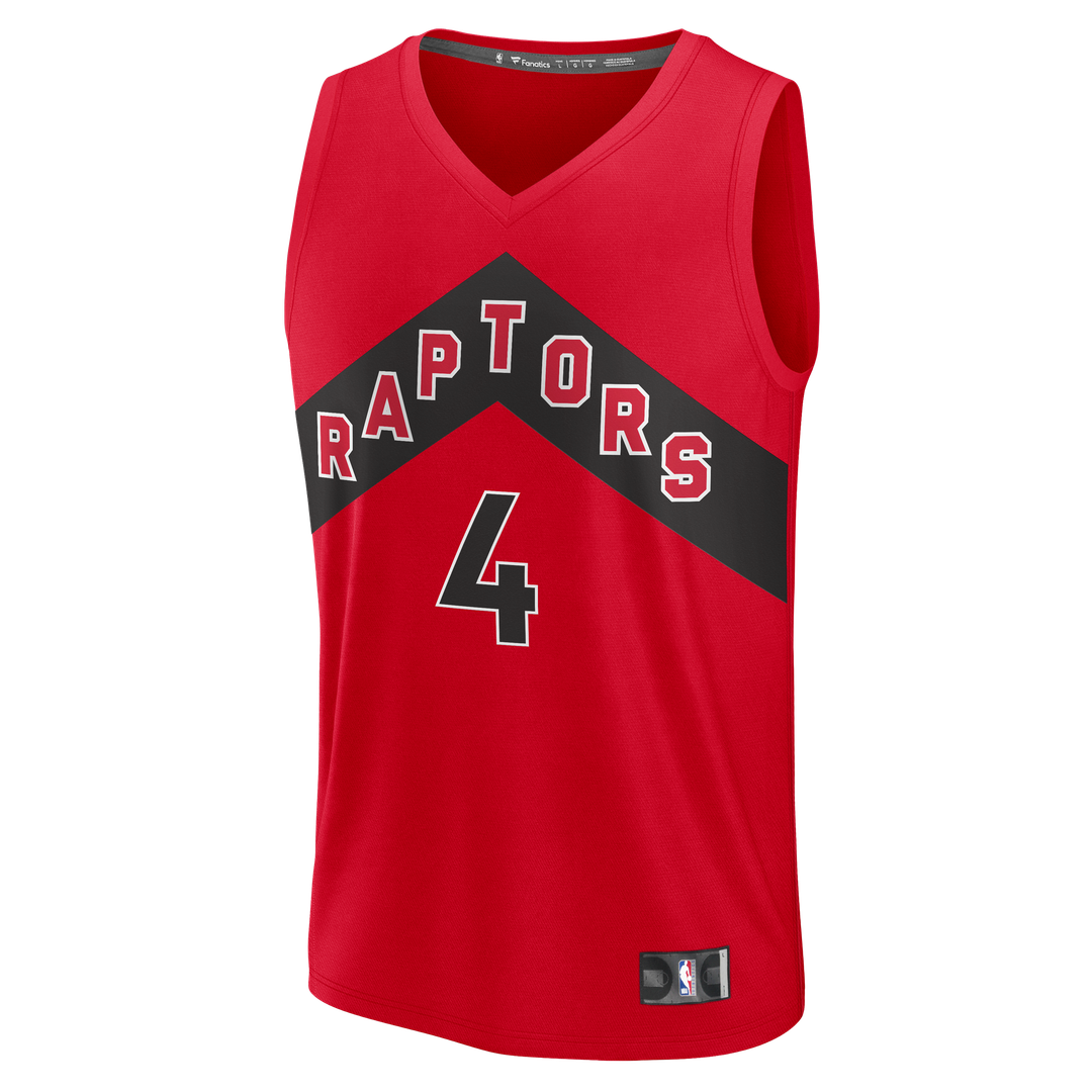 Scottie Barnes Toronto Raptors Fanatics Fast Break Replica Jersey - Icon Edition - Red Official NBA Team Apparel Basketball Fan Gear