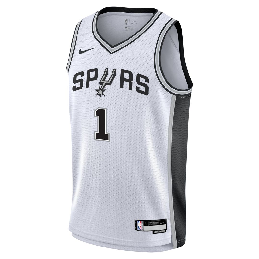 Victor Wembanyama San Antonio Spurs Nike Youth Swingman Jersey - Association Edition - White Official NBA Team Apparel Basketball Fan Gear